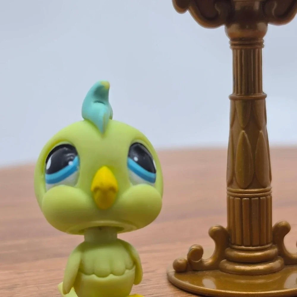 Littlest Pet Shop LPS Toucan & Cockatoo Bird Cage Lot Dollhouse Accessories